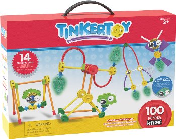 tinkertoy deluxe wood building set