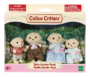 calico critters chocolate labrador family